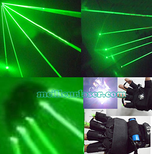 gants laser vert 532nm 